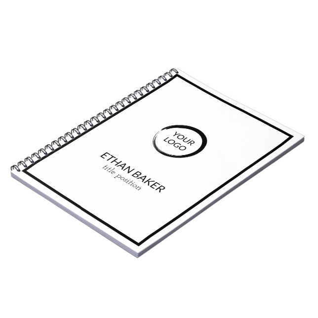 Custom Logo Notebook (Left Side)