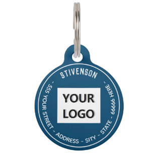Custom Logo or Photo Name Pet ID Tag Example