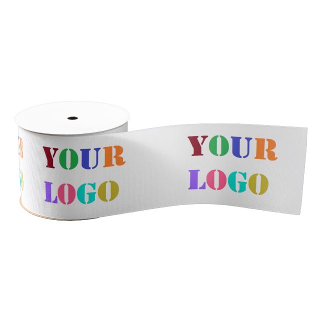 Custom Logo or Photo Personalised Ribbon Gift Grosgrain Ribbon (Spool)