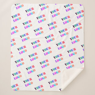 Custom Logo or Photo Personalised Sherpa Blanket