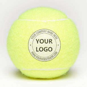 Custom Logo or Photo Text Tennis Balls Example