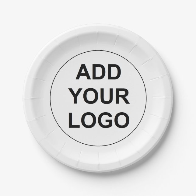 Custom Logo Paper Plates (Front)