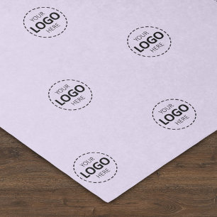 Custom Logo Pattern Lavender Promotional Tissue Paper