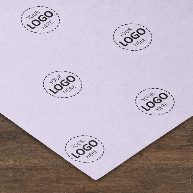 Custom Logo Pattern Lavender Promotional  Tissue Paper (Creator Uploaded)