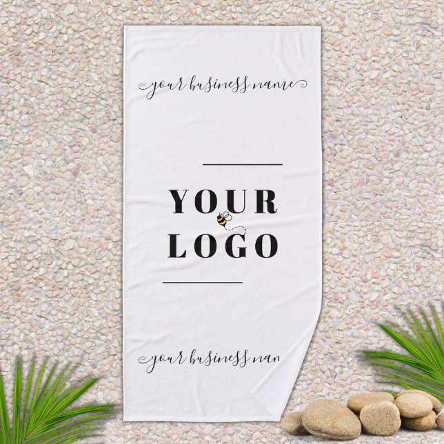 Custom Logo Personalised Business Bath Towel (Creator Uploaded)