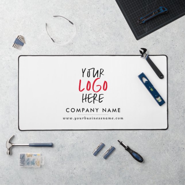 Custom Logo Personalised Business Branding Desk Mat (Workstation)