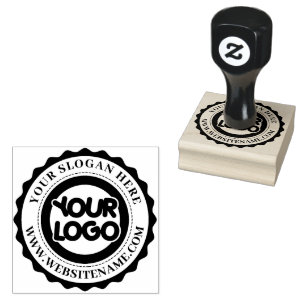Custom Logo Personalised Business Branding Seal Ru Rubber Stamp