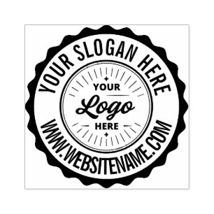 Custom Logo Personalised Business Branding Seal Rubber Stamp
