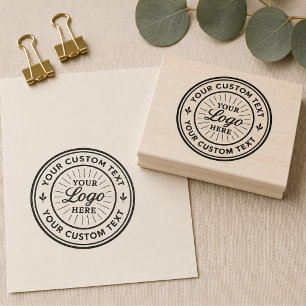 Custom Logo Personalised Business Branding Seal Rubber Stamp