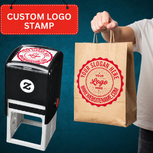 Custom Logo Personalised Business Branding Seal Self-inking Stamp