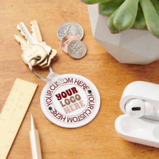 Custom Logo Personalised Business Elegante Trends  Key Ring
