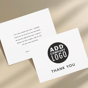 Custom Logo Personalised Business Thank You Card