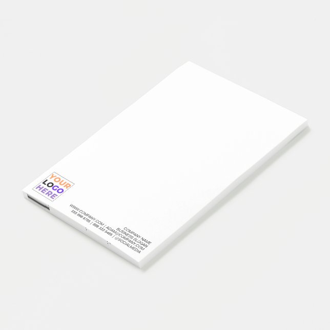 (Custom Logo) Personalised Promotional Company  Post-it Notes (Angled)