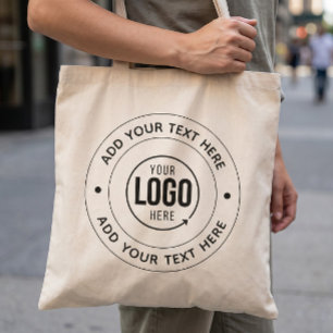 Custom Logo & Personalised Text Tote Bag – Stylish