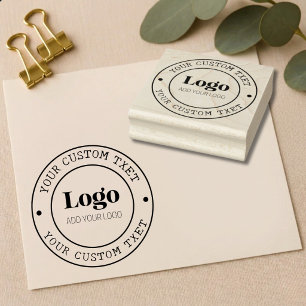 Custom Logo Personalized Business Branding Seal Rubber Stamp