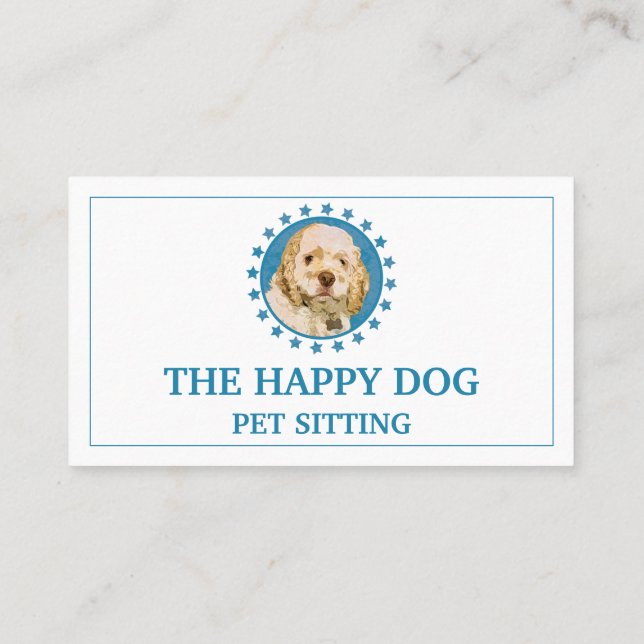 Custom Logo Pet Business Business Card (Back)