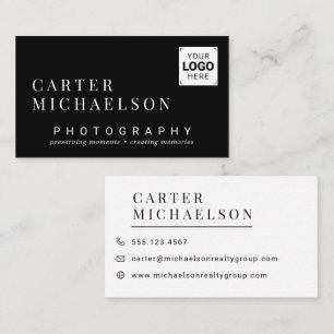 Custom Logo, Photo and Personal Branding Design Business Card