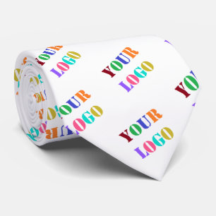 Custom Logo Photo Colours Neck Tie Promotional Gif