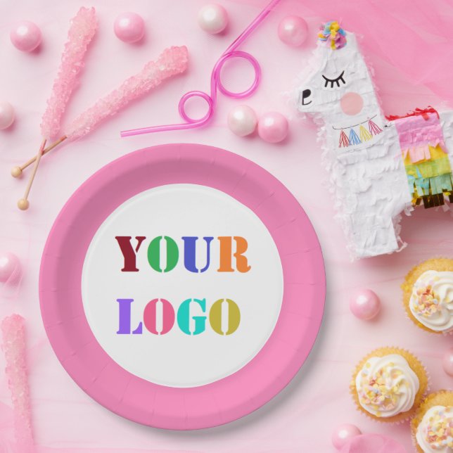 Custom Logo Photo Colours Paper Plates Promotional (Party)