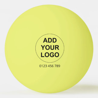 Custom Logo Ping Pong Ball - Yellow