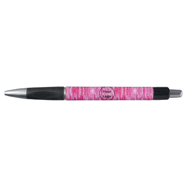 Custom logo pink and white pixel (Front)