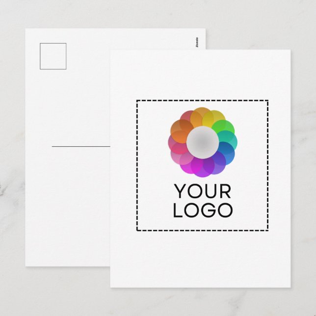 Custom Logo Postcard, Low minimum quantity Holiday Postcard (Front/Back)