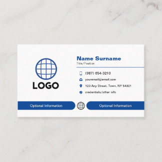 Custom Logo Professional Industry Business Card