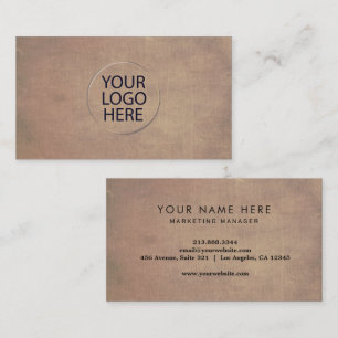 Custom Logo    professional Kraft paper  Business Card