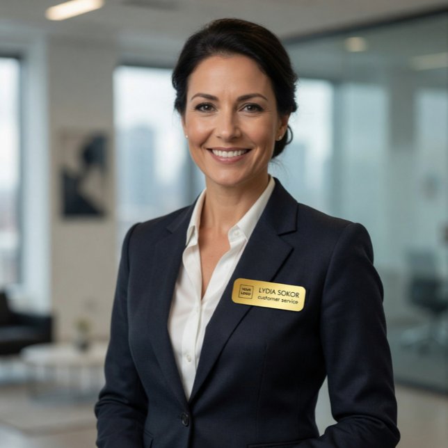 Custom Logo Professional Name Tag (Creator Uploaded)