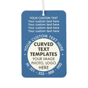 Custom Logo Promotional BLUE Car Air Freshener