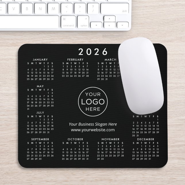 Custom Logo Promotional Business 2026 Calendar Mouse Pad (Creator Uploaded)