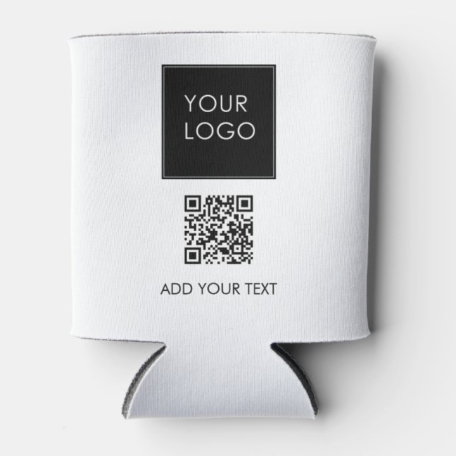 Custom Logo Promotional Business Company QR Code Can Cooler (Front)