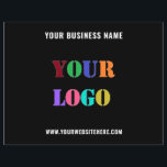 Custom Logo Promotional Business Flyer Your Colors<br><div class="desc">Your Colors and Font - Custom Logo and Text Promotional Business Personalized  - Add Your Logo / Image and Text / Information - Resize and move elements with customization tool. Choose / add your favorite background colors !</div>