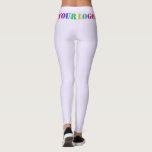 Custom Logo Promotional Business Personalised - Leggings<br><div class="desc">Custom Logo or Text Promotional Business Personalised  - Add Your Logo / Image or Text / Information - Resize and move elements with customisation tool. Choose / add your favourite background colour !</div>