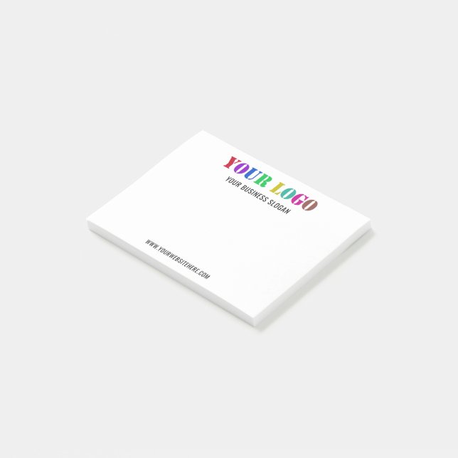 Custom Logo Promotional Business Personalised - Post-it Notes (Angled)