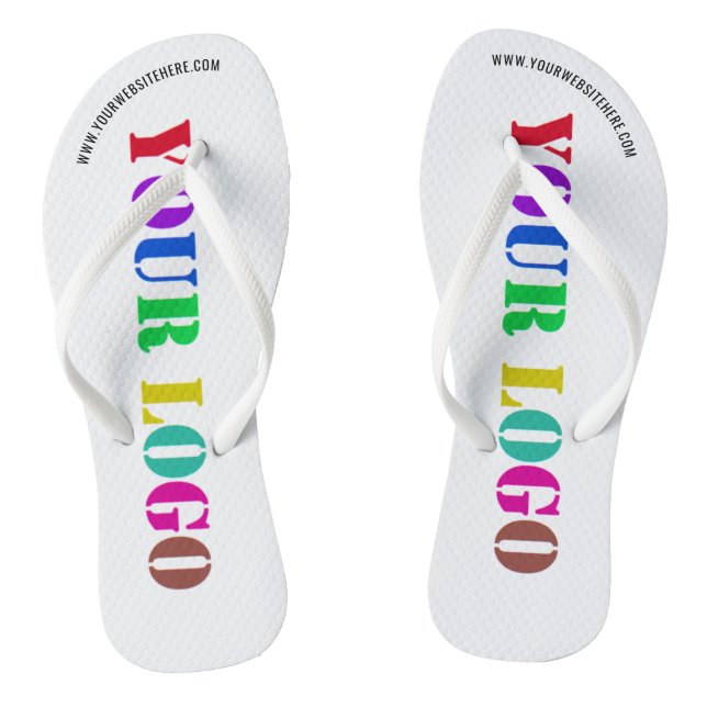 Custom Logo Promotional Business Personalised Thongs (Footbed)