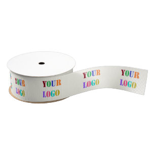Custom Logo Promotional Business Ribbon Example Grosgrain Ribbon