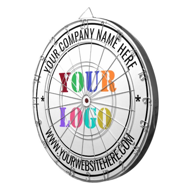 Custom Logo Promotional Dart Board - Custom Colour (Front Right)