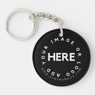 Custom Logo Promotional Simple Business Branding Key Ring