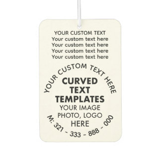 Custom Logo Promotional WHITE Car Air Freshener