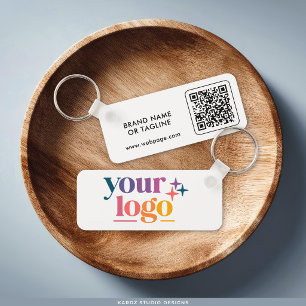 Custom Logo QR Code Branded Key Ring