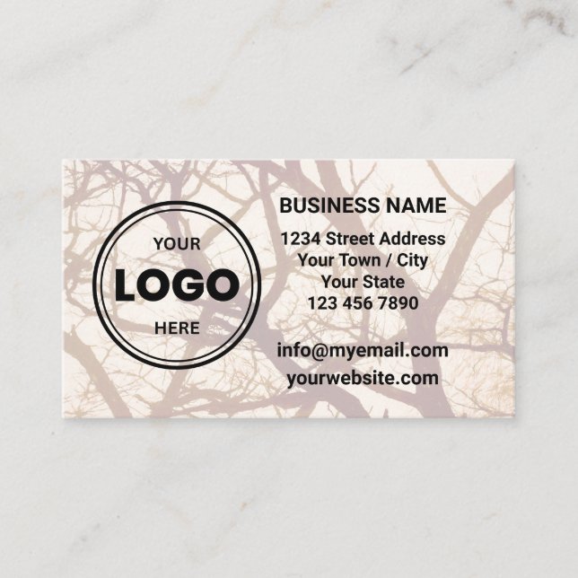 Custom Logo QR Code Business Card (Front)