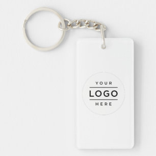 Custom Logo & QR Code Business Key Ring