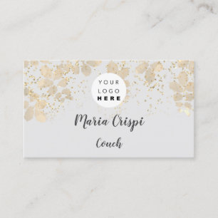 Custom Logo QR Code Couch Therapist Blogger Business Card