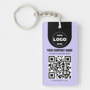 Custom Logo & QR Code Keychain Business Promo Gi
