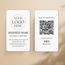 Custom Logo QR Code Modern Minimalist Profesional