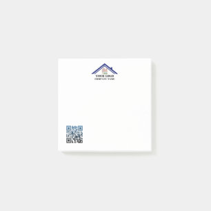 Custom Logo QR Code Post-it Notes