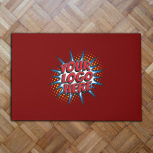 Custom Logo, Red Promotional Door Mat