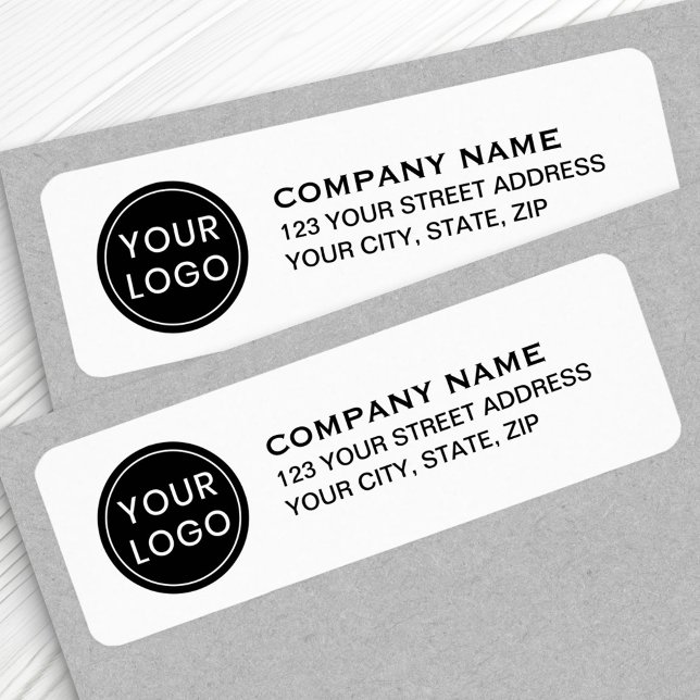 Custom logo return address return address label (Creator Uploaded)