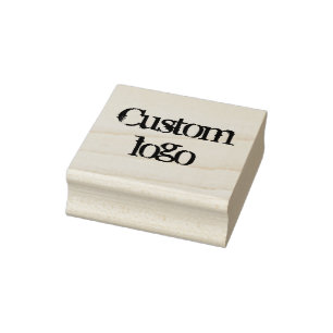 Custom logo rubber stamp, brand your business, stamp